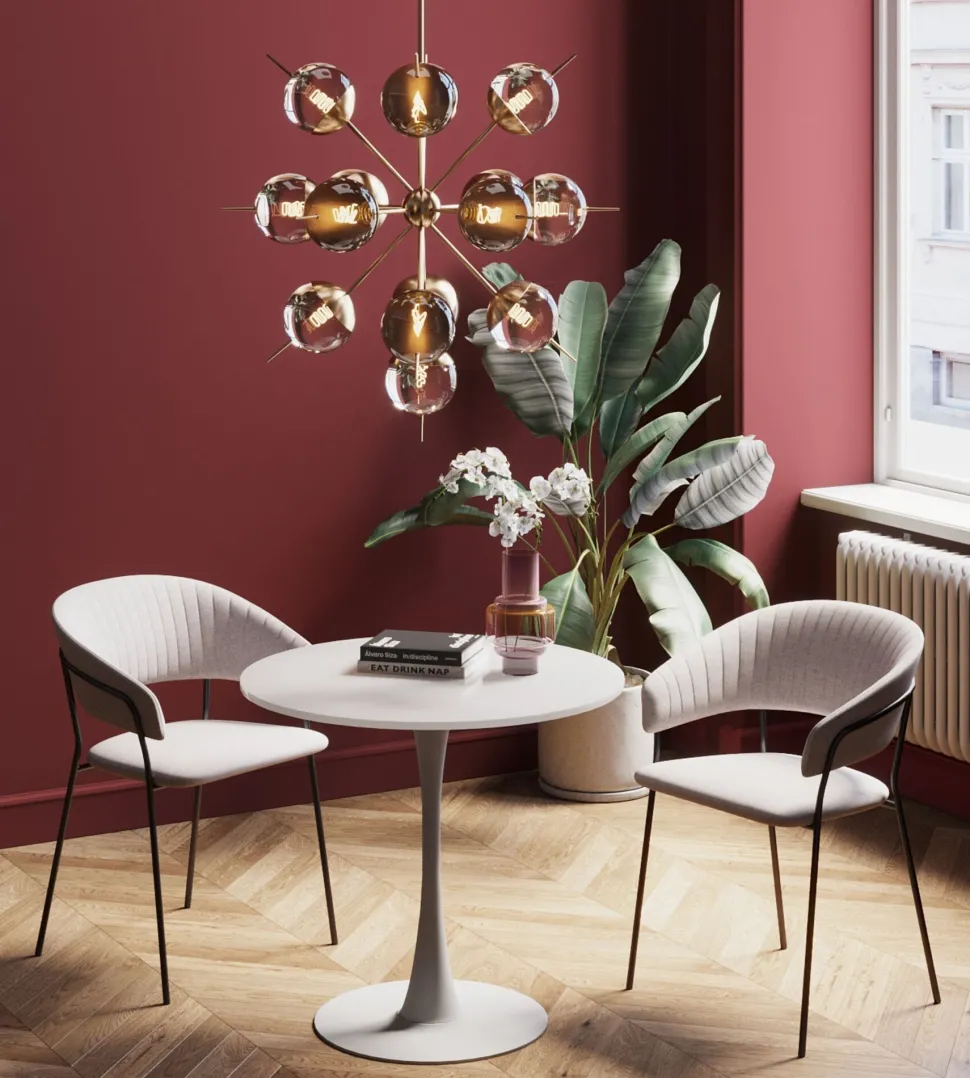 Tisch Schickeria Weiß Ø 80