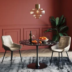 Tisch Veneto Marmor Schwarz Ø110cm