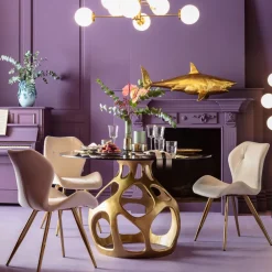 Tisch Volcano Gold Ø120cm