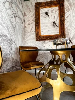 Tisch Volcano Gold Ø120cm