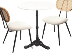 Tischgruppe Bistro Rosalie Creme (3/tlg.)