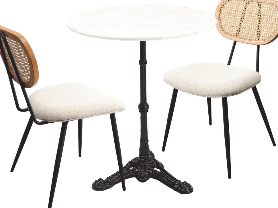 Tischgruppe Bistro Rosalie Creme (3/tlg.)