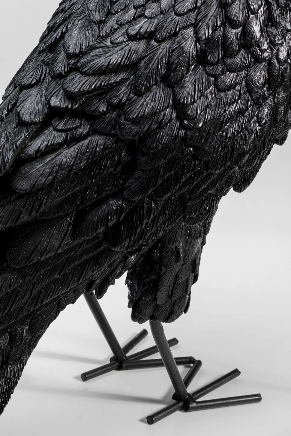 Tischleuchte Animal Crow Matt Schwarz 34cm
