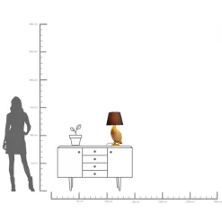 Tischleuchte Animal Duck 58cm