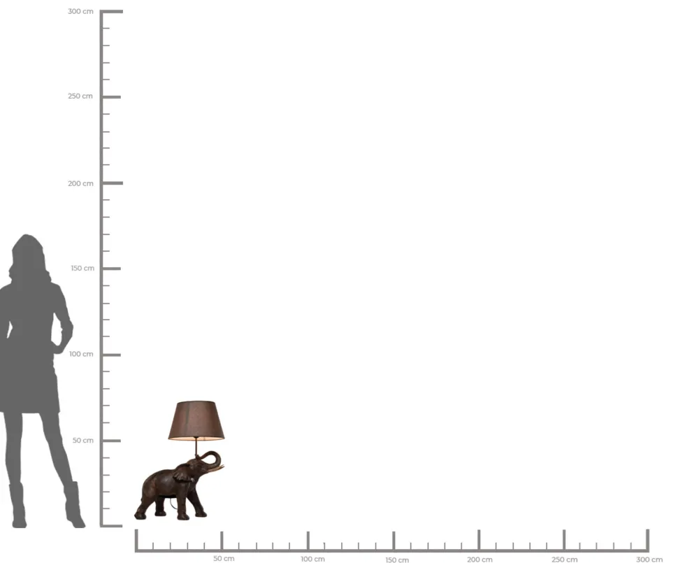 Tischleuchte Animal Elephant Safari 74cm