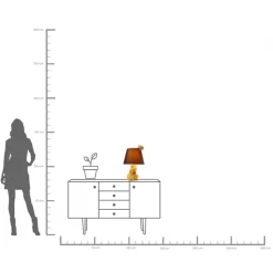 Tischleuchte Animal Hedgehog Family 50cm