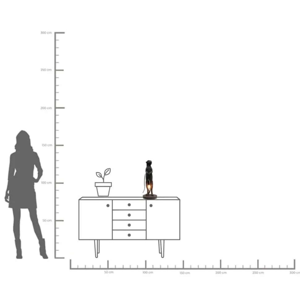 Tischleuchte Animal Meerkat 50cm