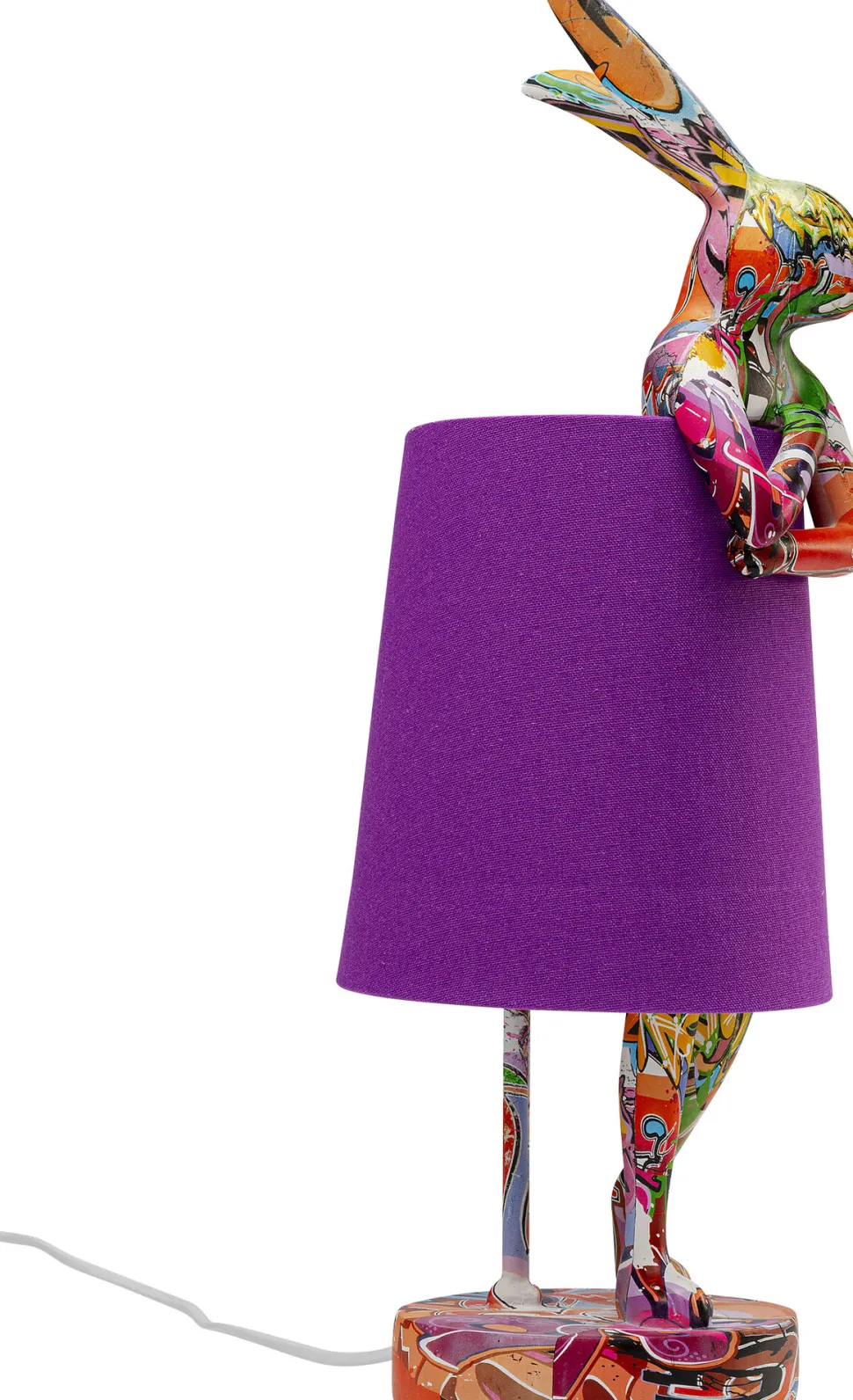 Tischleuchte Animal Rabbit Graffiti/Lila 50cm