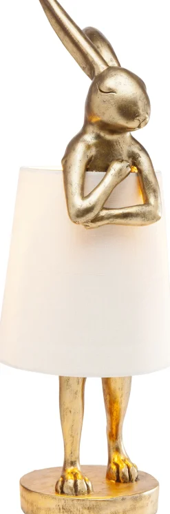 Tischleuchte Animal Rabbit Gold/Weiß 68cm