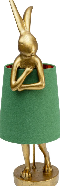 Tischleuchte Animal Rabbit Gold/Grün 68cm