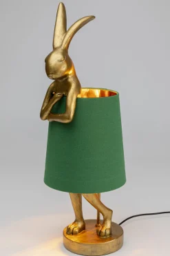 Tischleuchte Animal Rabbit Gold/Grün 68cm