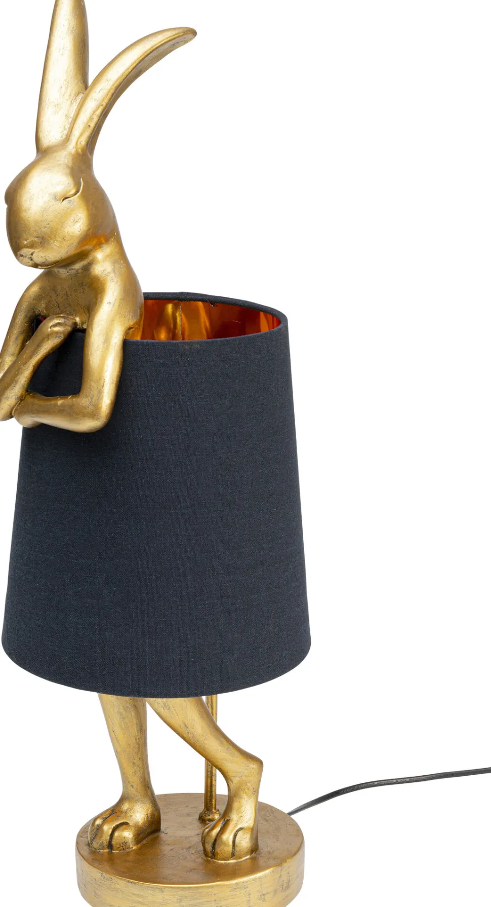 Tischleuchte Animal Rabbit Gold/Schwarz 68cm