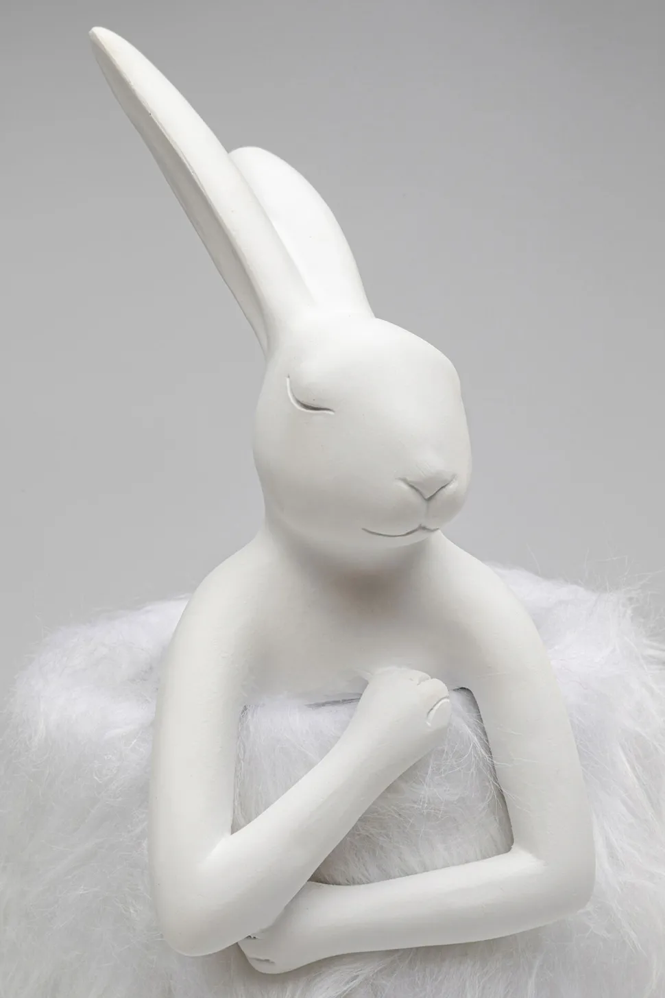 Tischleuchte Animal Rabbit Fur Weiß/Silber 50cm