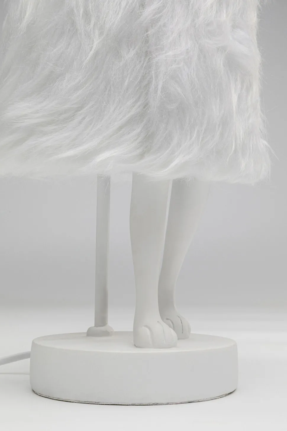 Tischleuchte Animal Rabbit Fur Weiß/Silber 50cm