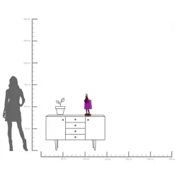 Tischleuchte Animal Rabbit Rot/Lila 50cm