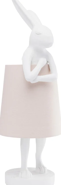 Tischleuchte Animal Rabbit Weiß/Rosa 68cm