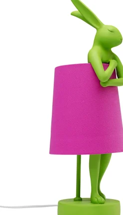 Tischleuchte Animal Rabbit Grün/Pink 50cm