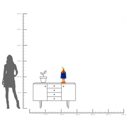 Tischleuchte Animal Rabbit Orange/Blau 50cm