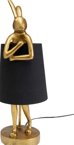 Tischleuchte Animal Rabbit Gold/Schwarz 50cm