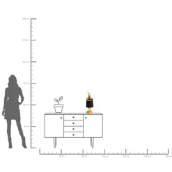 Tischleuchte Animal Rabbit Gold/Schwarz 50cm