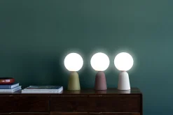 Tischleuchte Bollie Beige 33cm