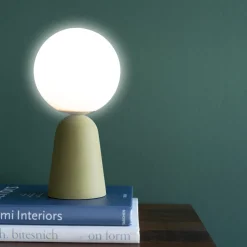 Tischleuchte Bollie Grün 33cm