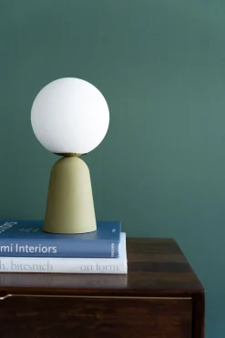 Tischleuchte Bollie Grün 33cm