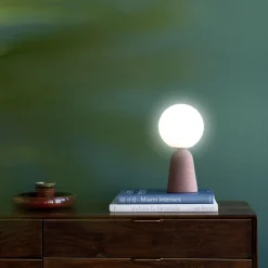 Tischleuchte Bollie Rot 33cm