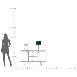 Tischleuchte Cloudy Oval Midnight 49cm