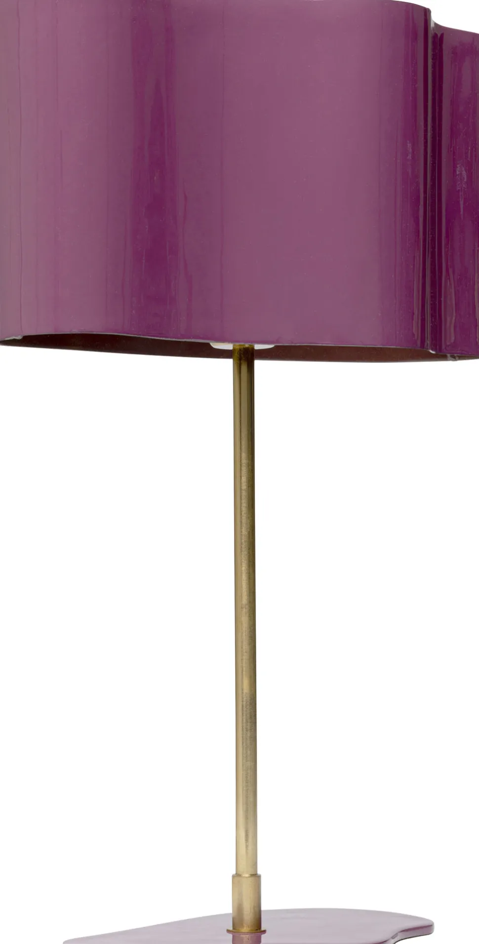 Tischleuchte Cloudy Oval Pflaume 49cm