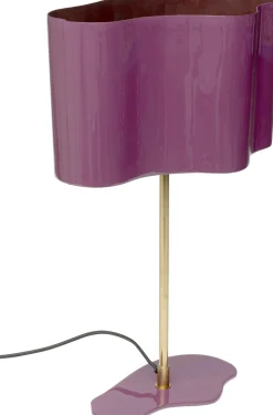 Tischleuchte Cloudy Oval Pflaume 49cm