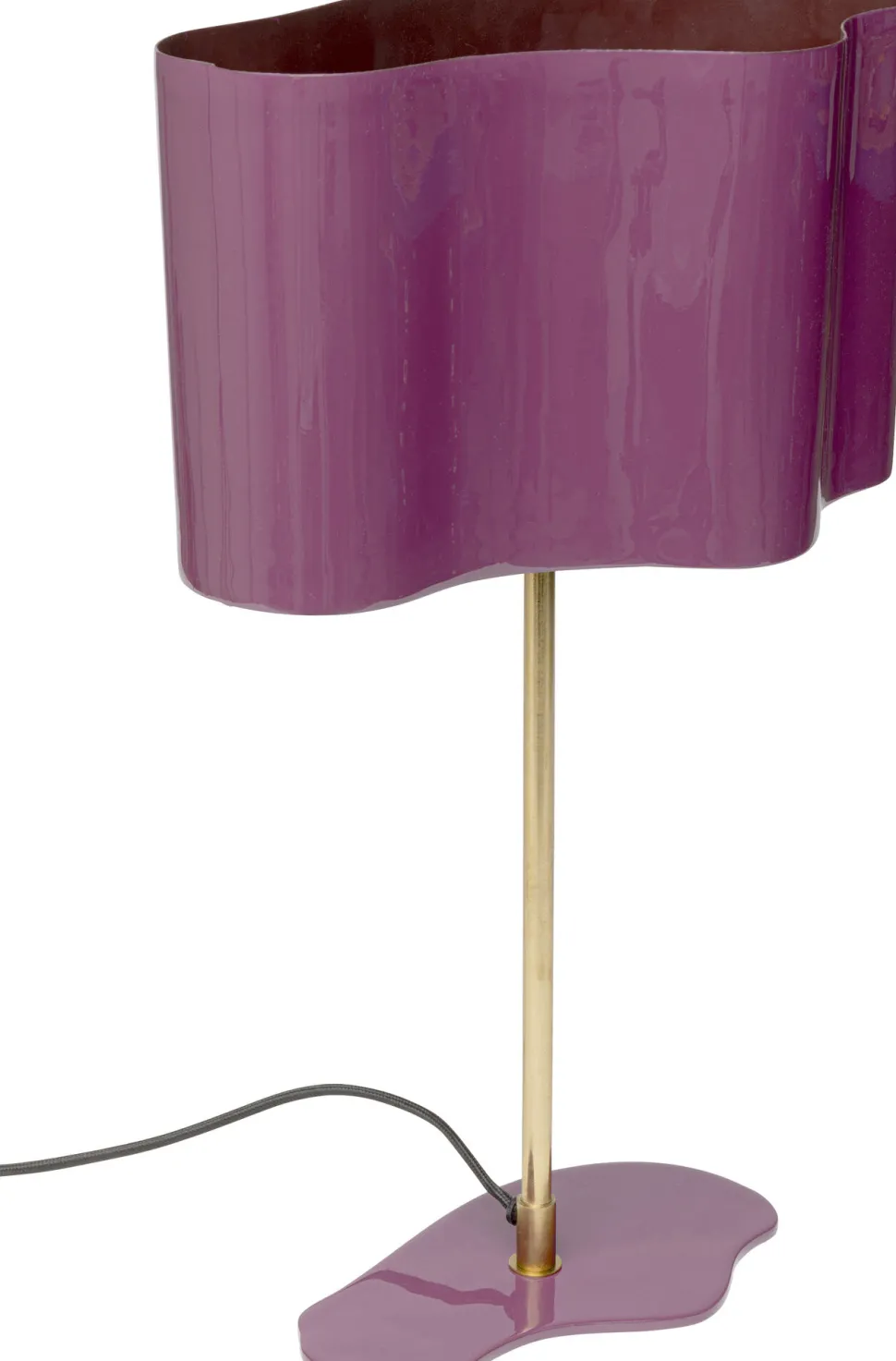 Tischleuchte Cloudy Oval Pflaume 49cm