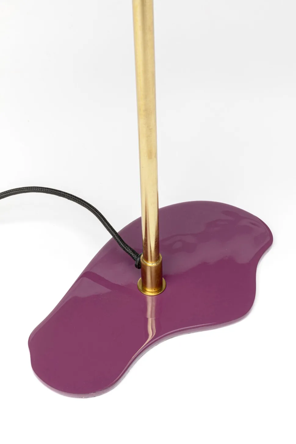 Tischleuchte Cloudy Oval Pflaume 49cm