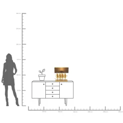 Tischleuchte Dancing Cows Schwarz