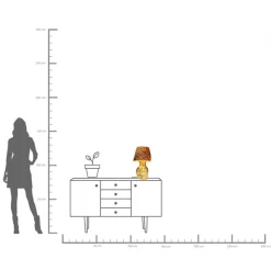 Tischleuchte Donna Leo 48cm