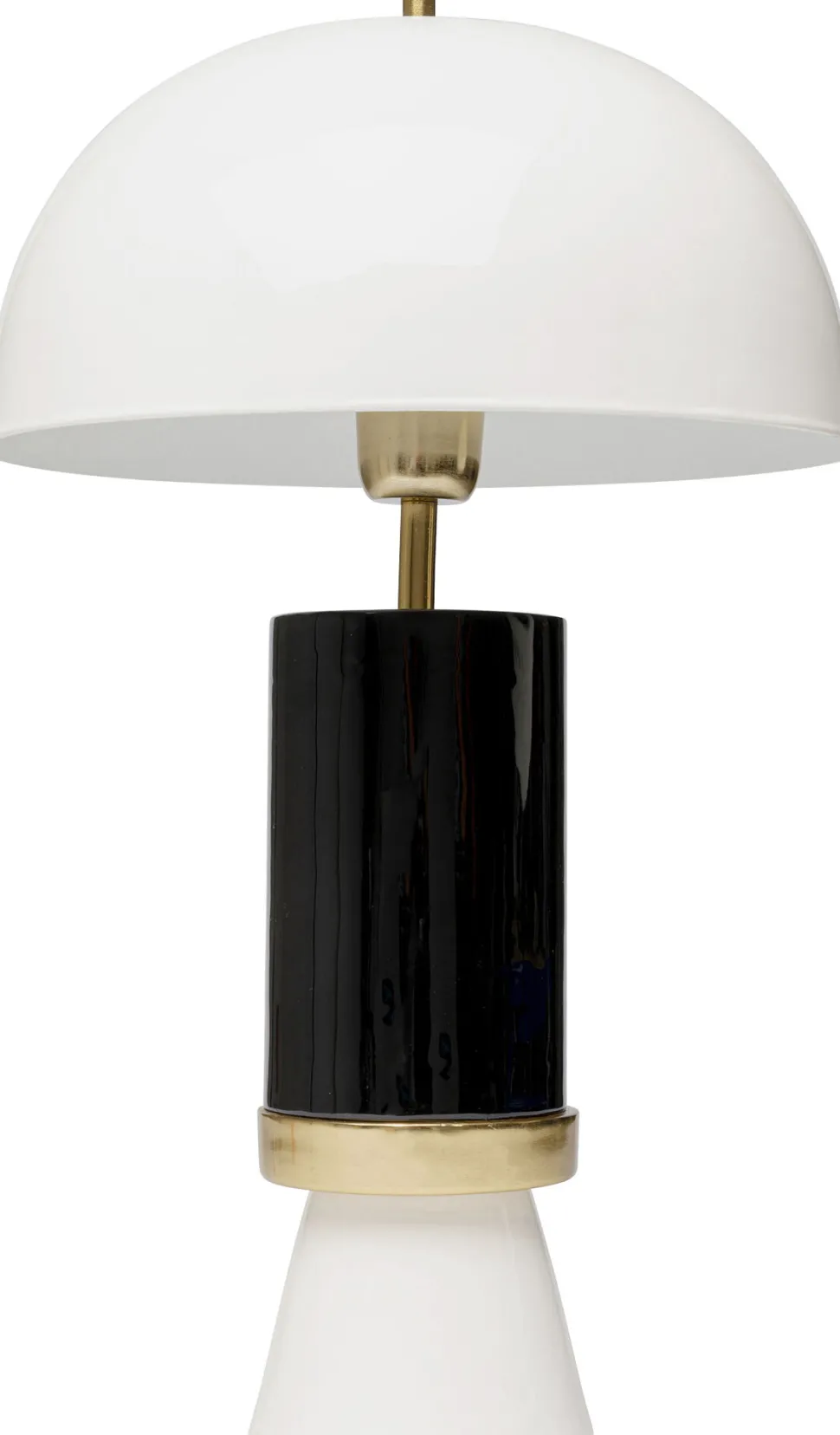 Tischleuchte Josy Weiß Schwarz 51cm