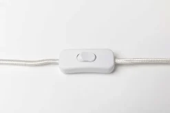 Tischleuchte Josy Weiß Schwarz 51cm