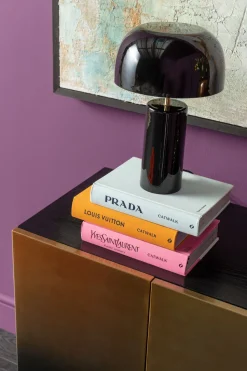 Tischleuchte Loungy Schwarz 38cm