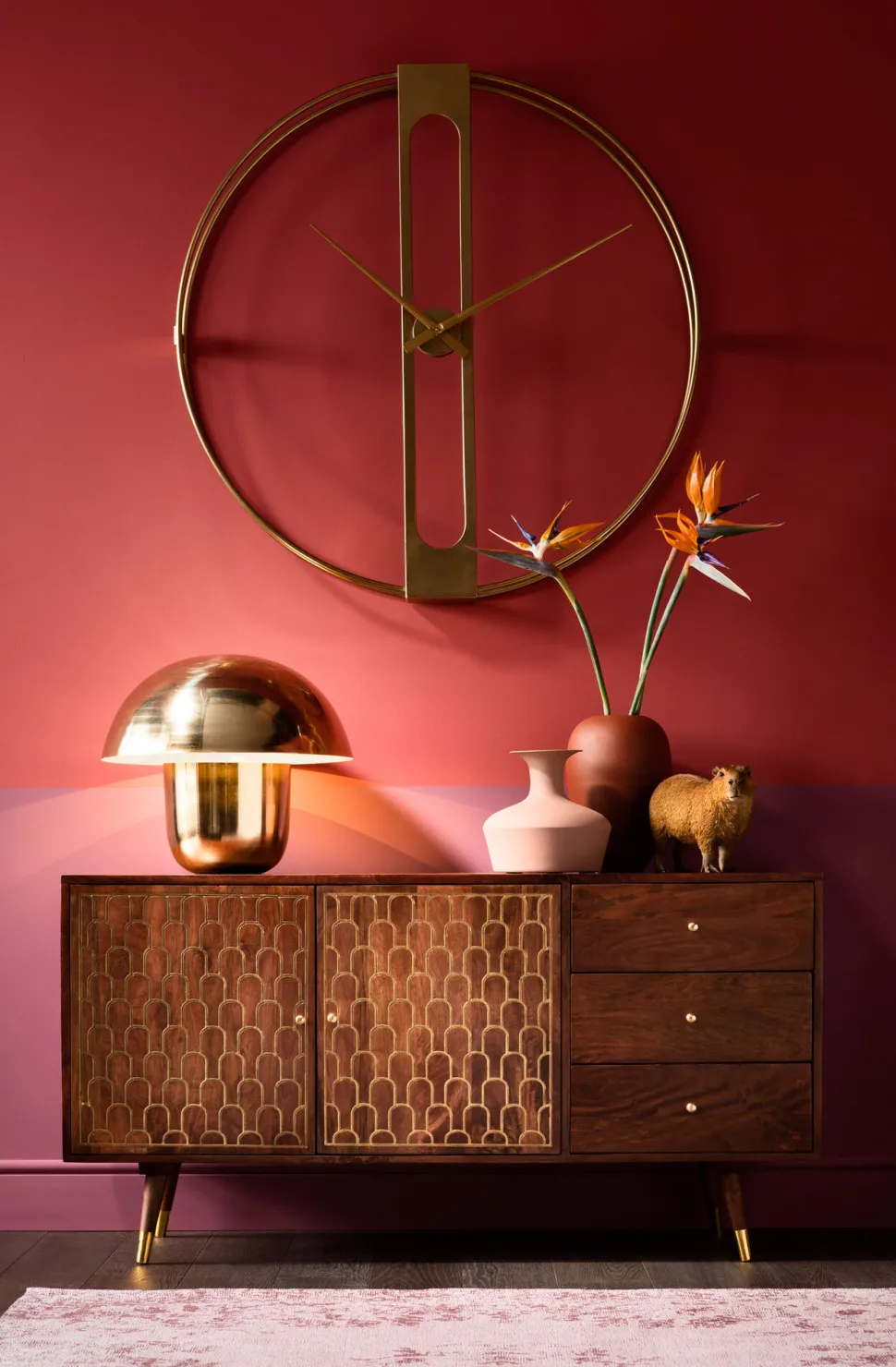 Tischleuchte Mushroom Brass