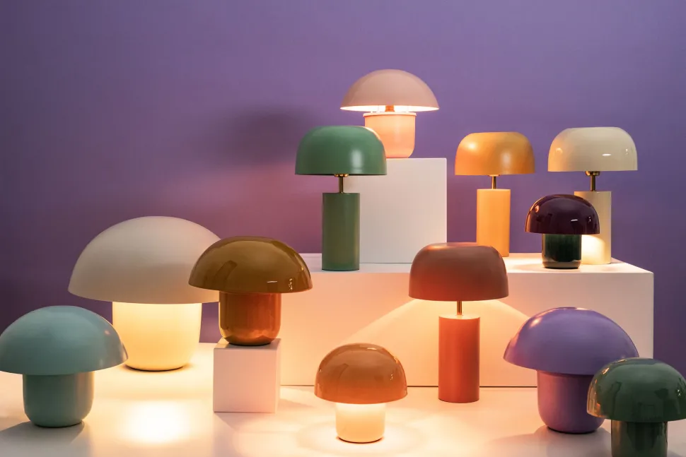 Tischleuchte Mushroom Peach 27cm