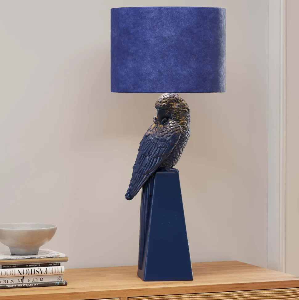 Tischleuchte Parrot Blau 84cm