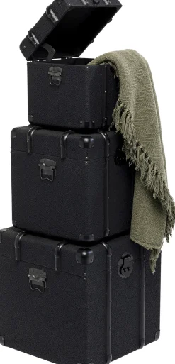 Truhe Voyage Schwarz (3/Set)