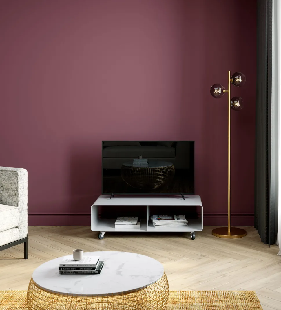 TV Board Lounge M Mobil Weiß