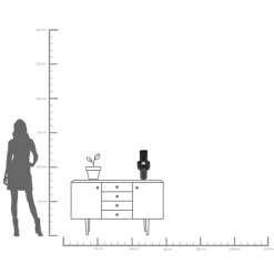 Vase Black Mesh 42cm