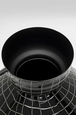 Vase Black Mesh Handle 29cm