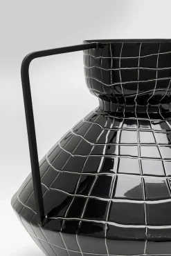 Vase Black Mesh Handle 29cm