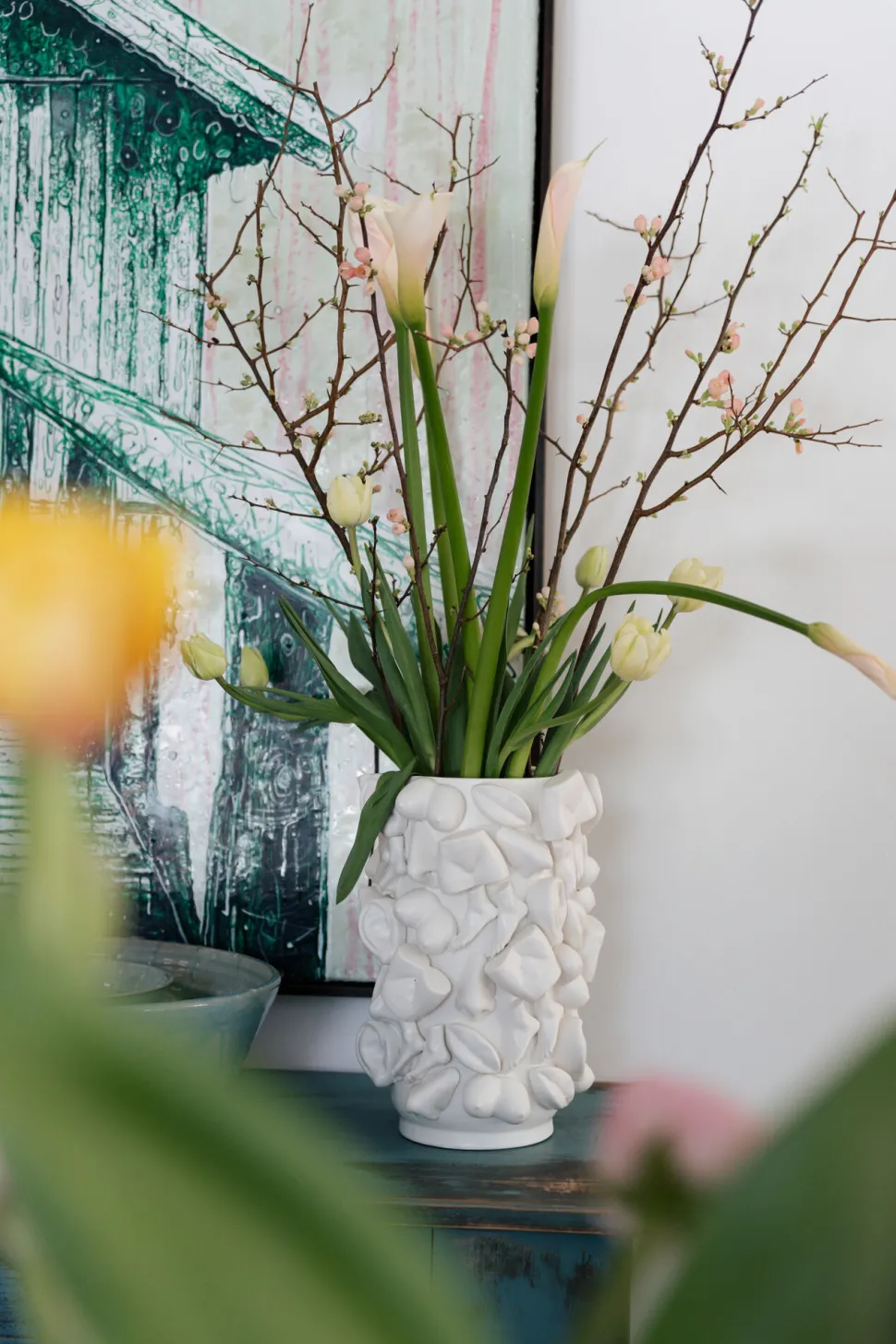 Vase Body Parts Weiß 36cm