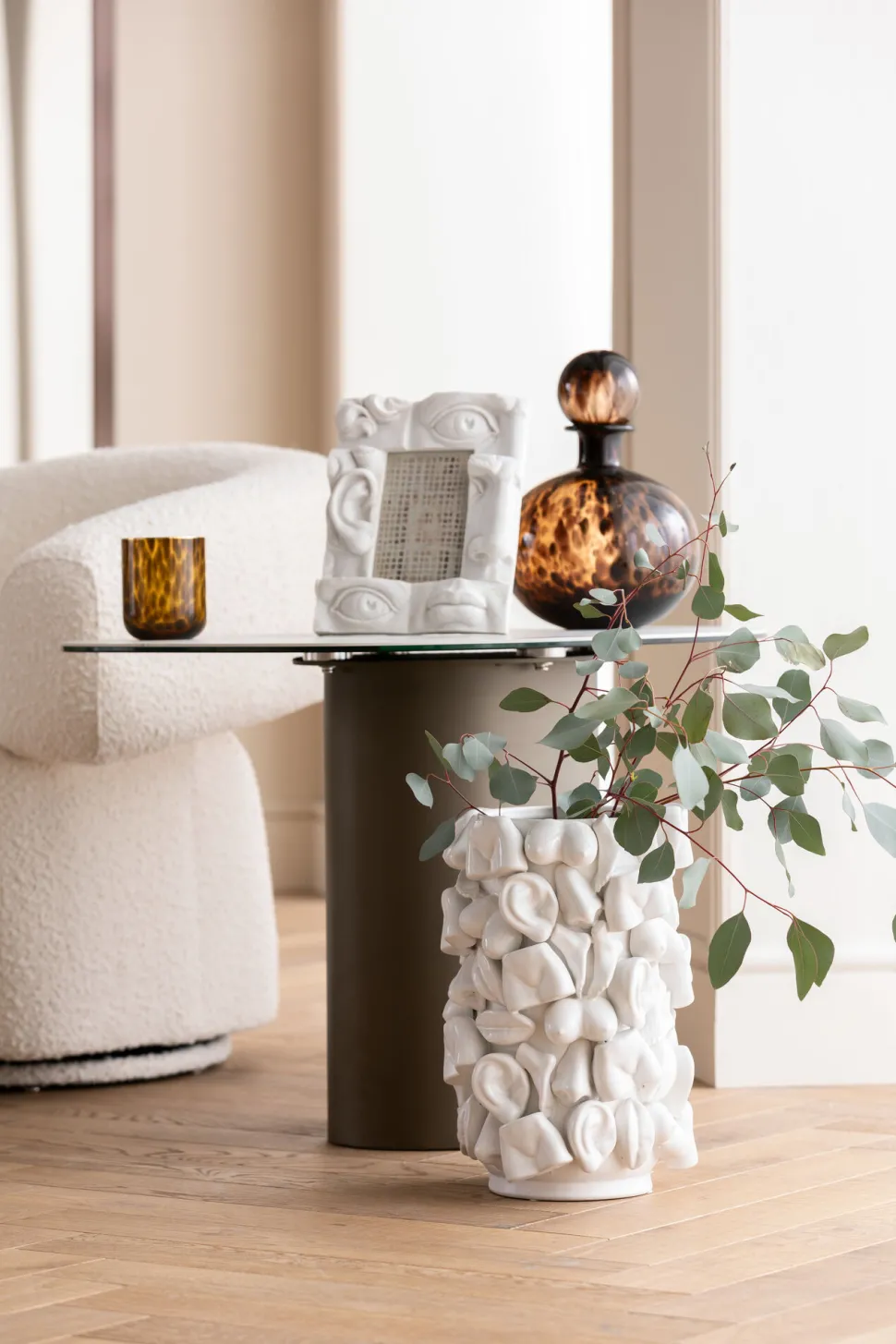 Vase Body Parts Weiß 36cm