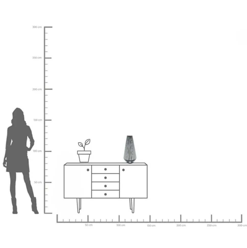 Vase Brillar Cylinder 44cm