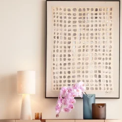 Vase Buckle Blau 33cm